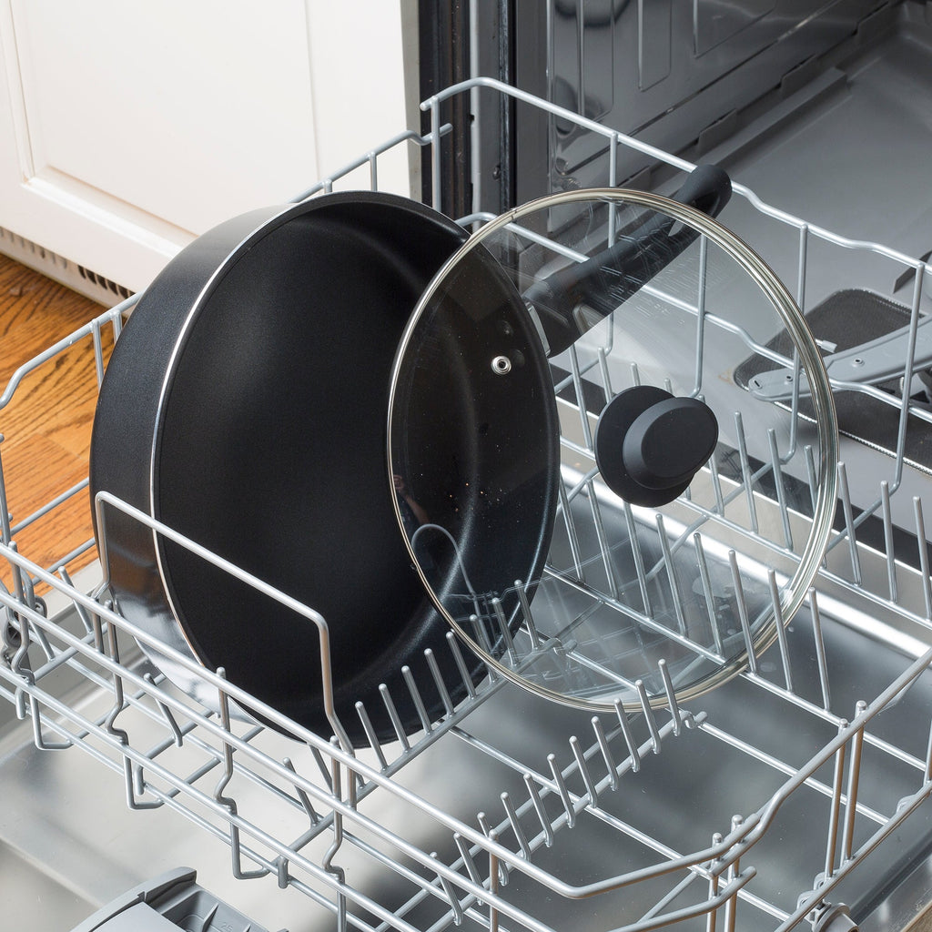 Elements Deep Cooker with Glass Lid, 4 1/2 Quart, Gray - Ecolution