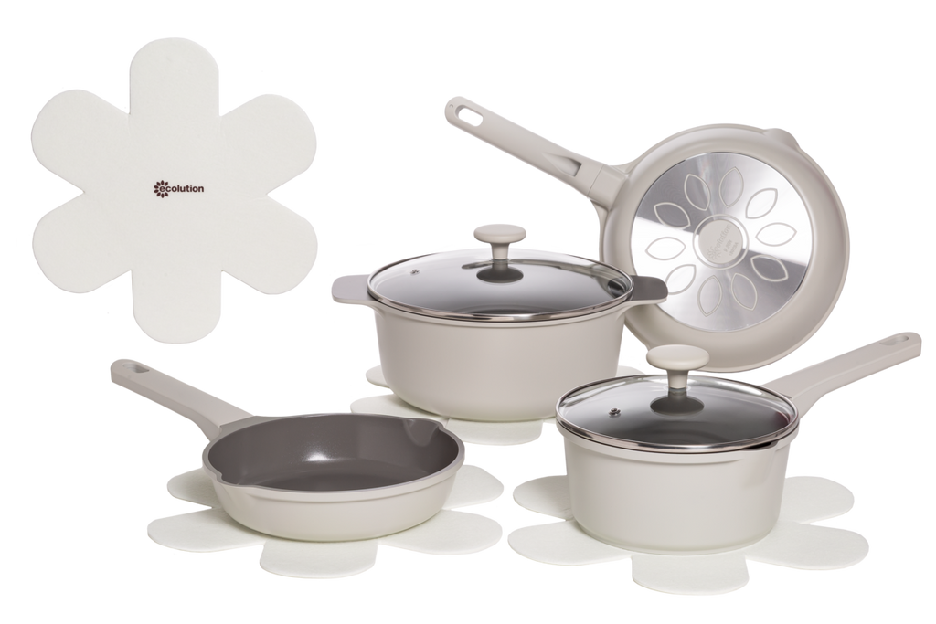 Aria 10-Piece Cast Aluminum Cookware Set - Ecolution