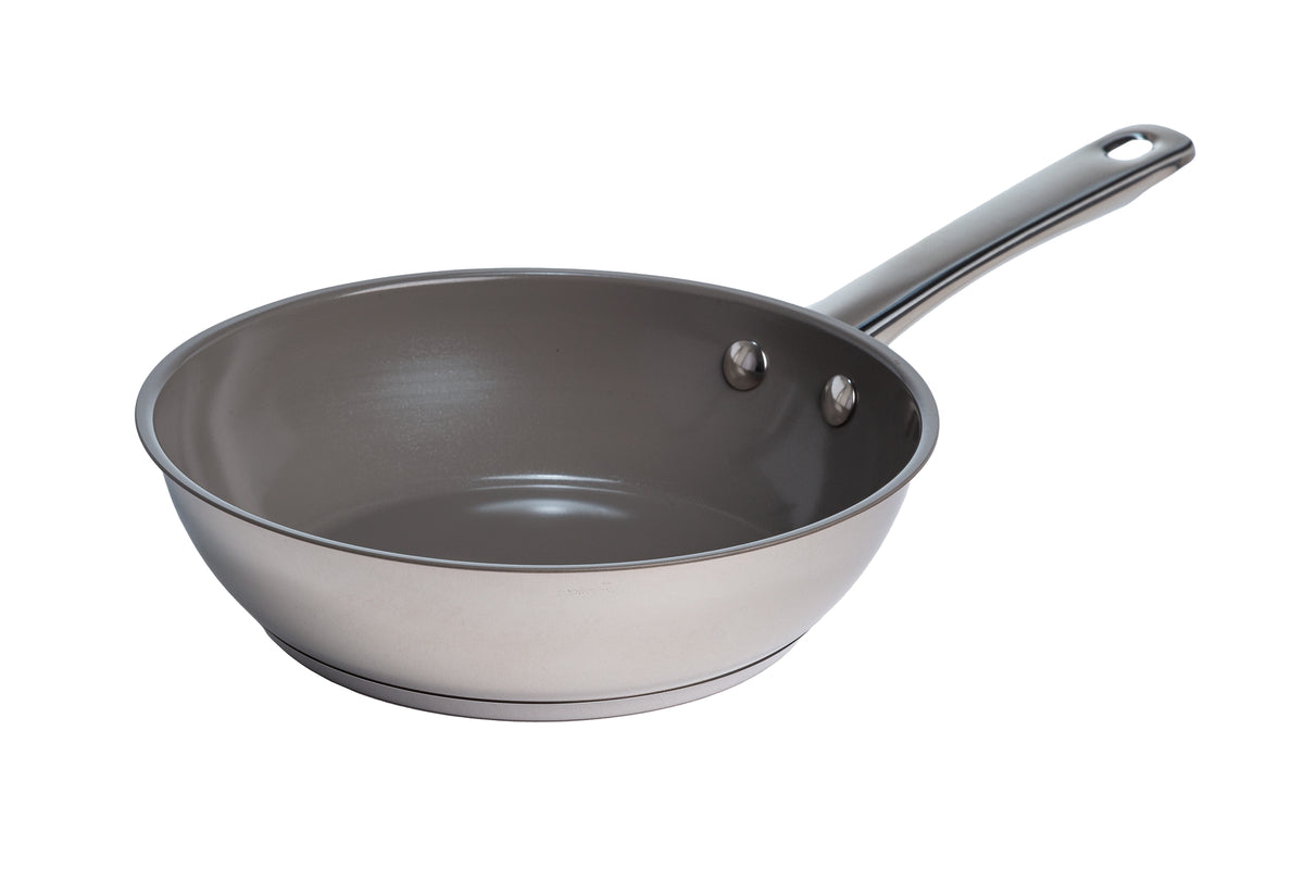 Eco Pure Intentions Stainless Steel Ceramic Fry Pan – 8in, 9.5in or 11in - Ecolution