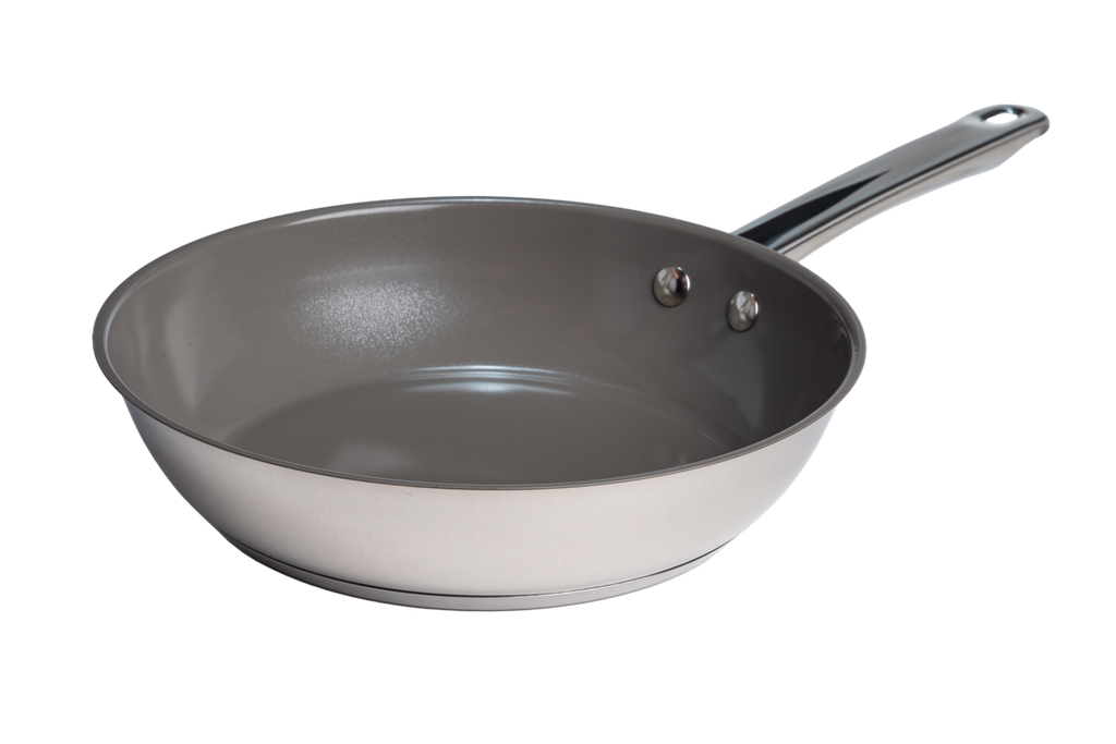 Eco Pure Intentions Stainless Steel Ceramic Fry Pan – 8in, 9.5in or 11in - Ecolution