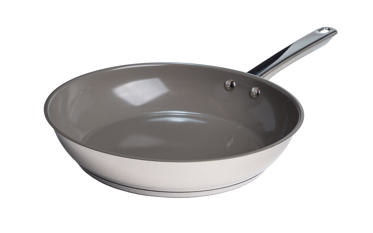 Eco Pure Intentions Stainless Steel Ceramic Fry Pan – 8in, 9.5in or 11in - Ecolution