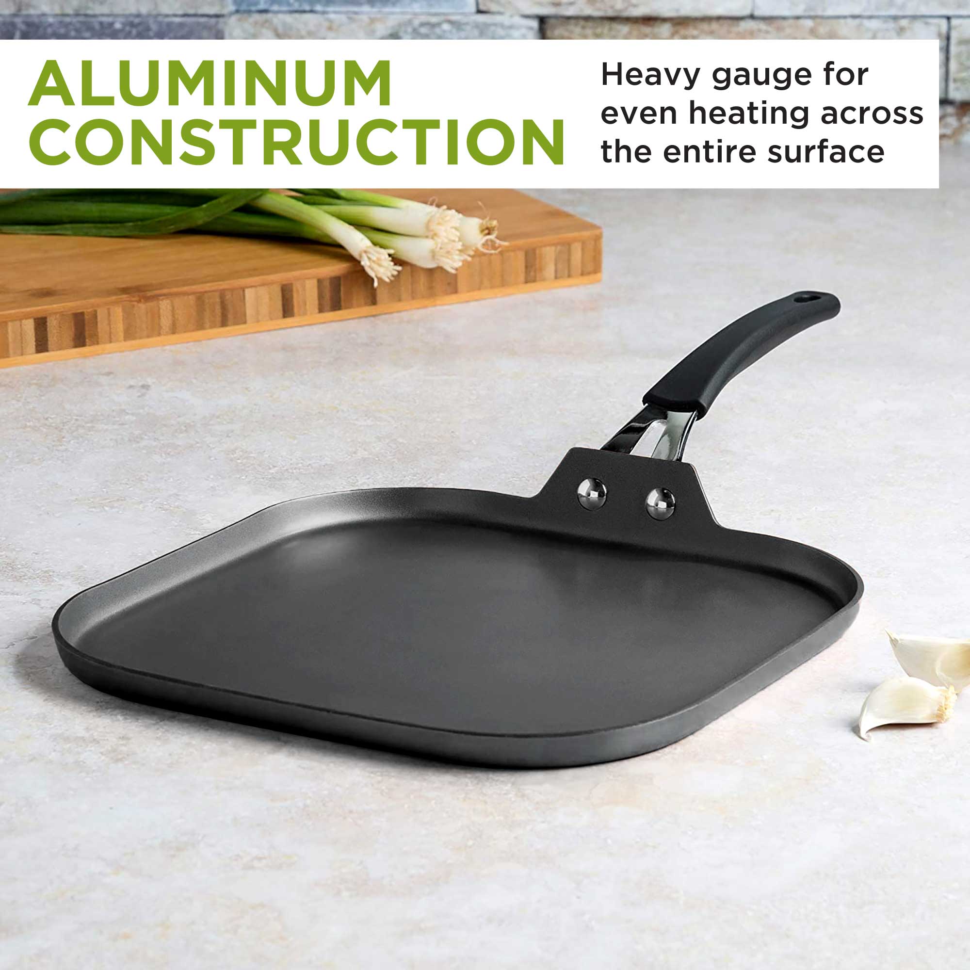 Endure Titanium Guard Non-Stick Griddle Pan, 11 Inch