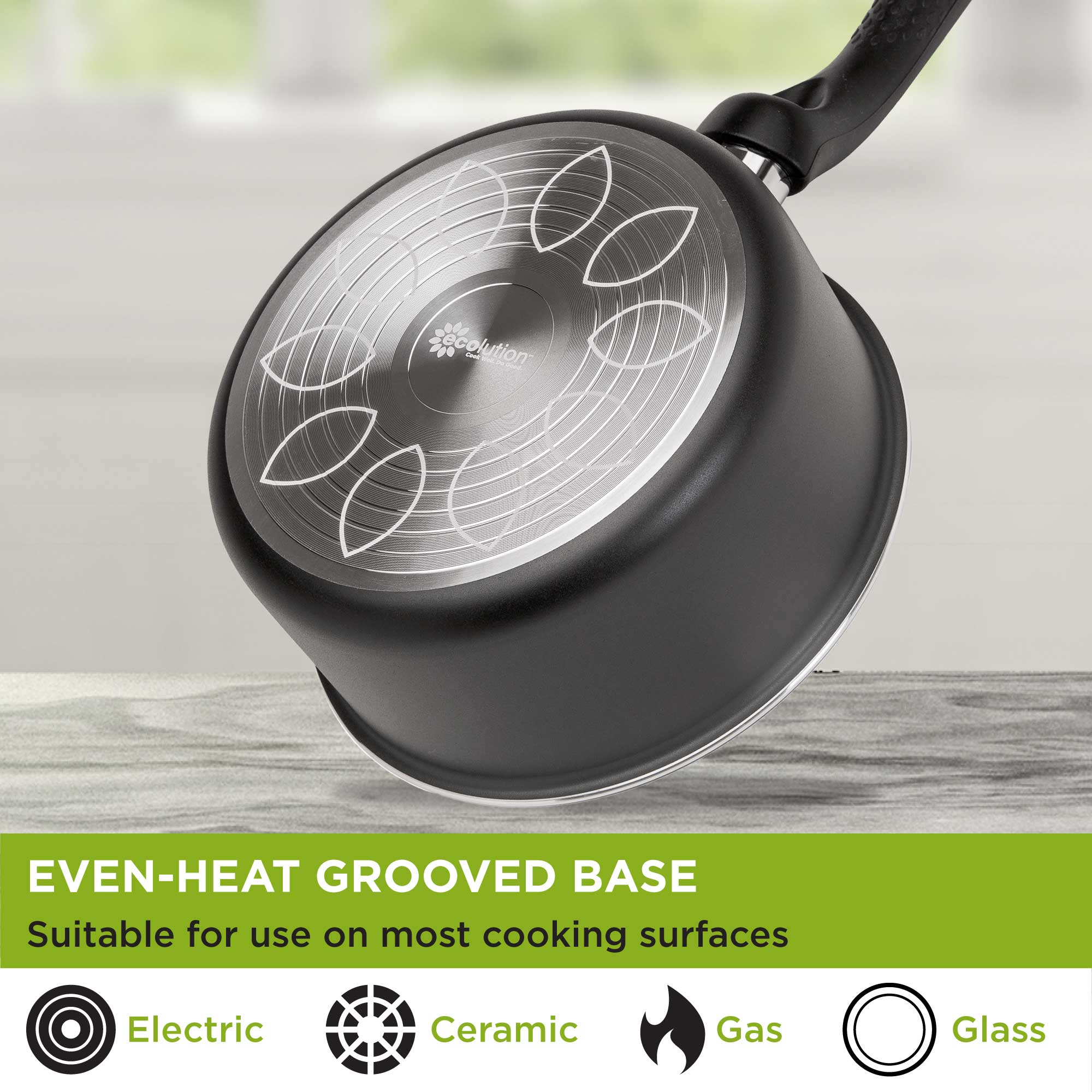Evolve Saucepan With Glass Lid - Ecolution